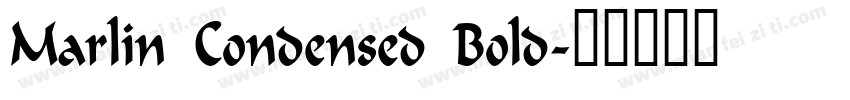 Marlin Condensed Bold字体转换